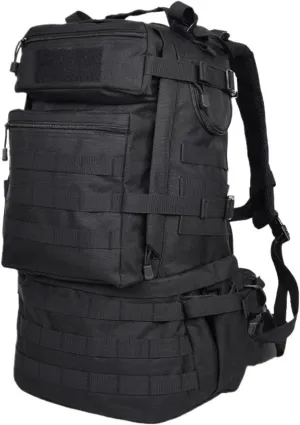 1000D Nylon Tactical Backpack Outdoor Rucksacks Tactical Sports Camping Hiking Trekking Hunting Bag Backpack With Frame(Black)