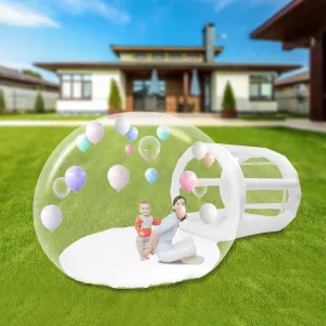 10ft Inflatable Bubble Tent with Blower, Dome House Camping Tent Large Outdoor Tents for Camping Backyard