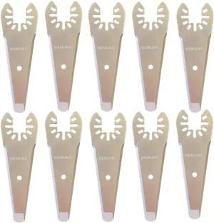 10PCS oscillating Tool Scraper Blades Universal fit Multitool Scraper Blades, Compatible with Dewalt Dremel Rockwell Makita Bosch Fein Multimaster Milwaukee Porter Cable Ridgid Ryobi