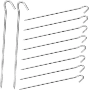 10pcs Tent Accessories Heavy Duty Stakes Garden Stakes Tent Fixing Hooks Outdoor Gear