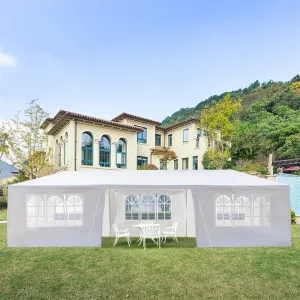 10" x 30" Outdoor Party Wedding Tent Canopy Camping Gazebo Storage BBQ Shelter Pavilion, 8 Removable Sidewalls (3X9M) YJ