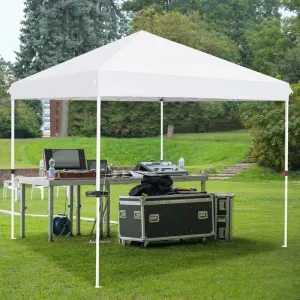 10x10 ft Slant Leg Canopy w/Wheeled Bag Blue top Color in150D Oxford