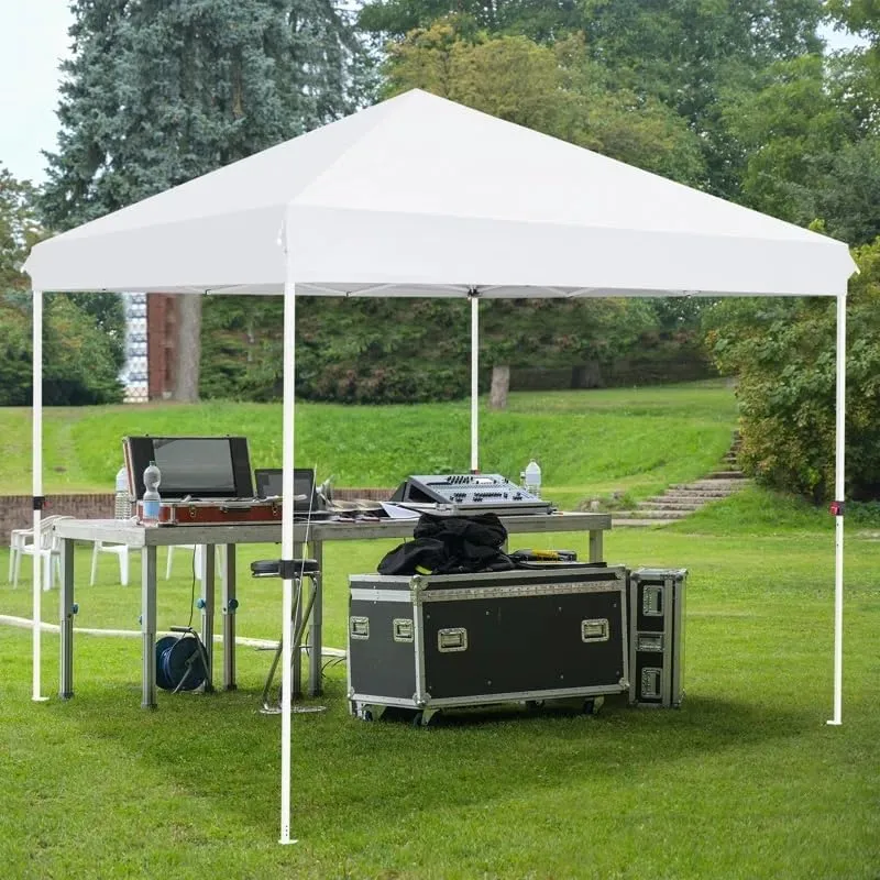10x10 ft Slant Leg Canopy w/Wheeled Bag Blue top Color in150D Oxford