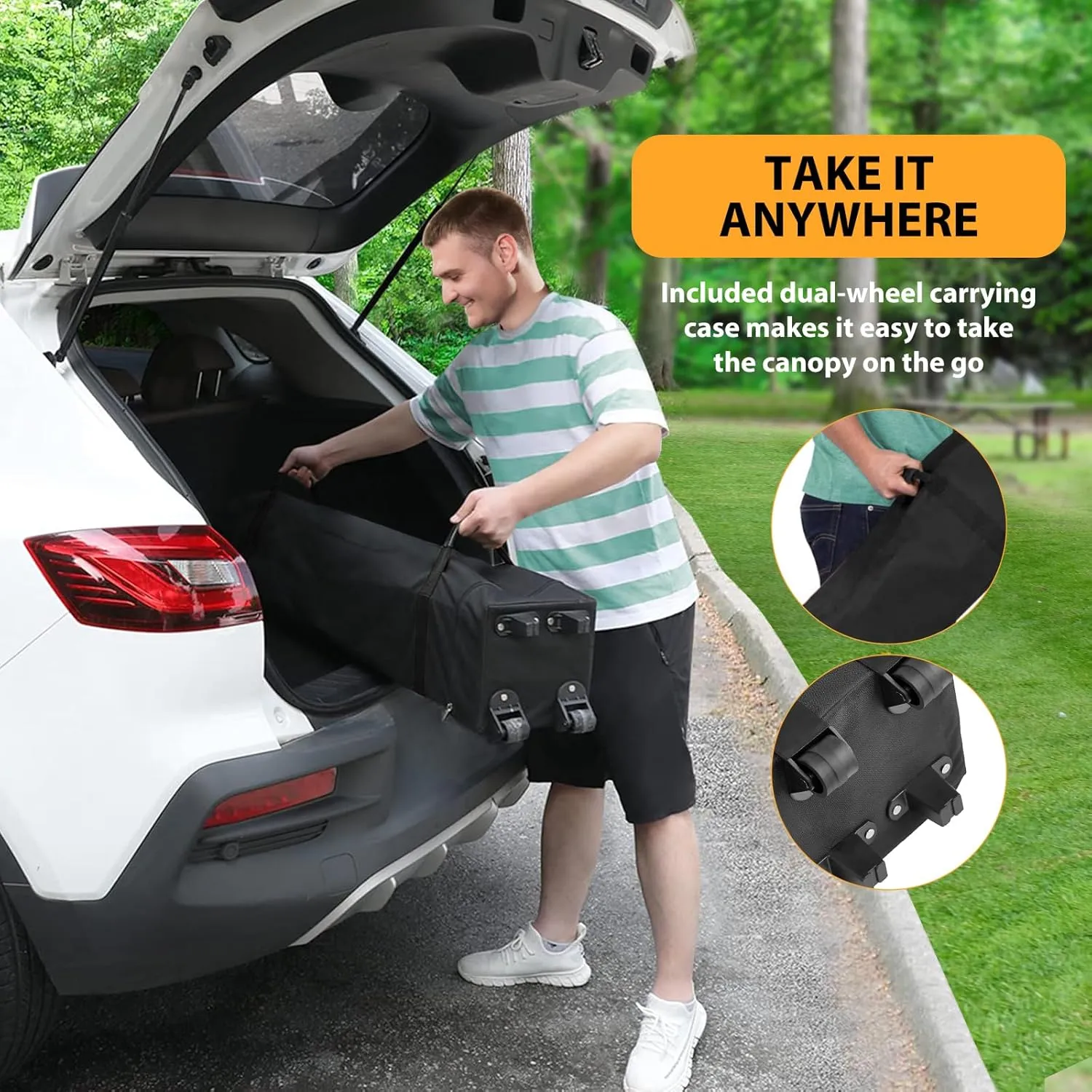 10x10 Pop Up Canopy with 4 Removable Sidewalls and Windows, 3 Adjustable Heights Commercial Shelter, Portable Enclosed Instant Tent with Wheeled Carry Bag, Waterproof Outdoor Gazebo，Grey