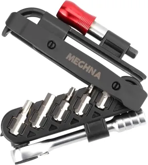 11-in-1 Bike Multitool Bicycle Repair Bag Portable Tool Kit for Camping Travel– Compact, Lightweight, and Durable All-in-One Tool Kit with Magnetic Bit System for Effortless Repairs