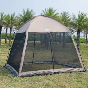12x12 Ft Screen House Tent - Instant Pop Up Mesh Canopy Shelter with Waterproof & Sunshade Roof, Easy Setup for Camping, Backyard, Beach, Picnic