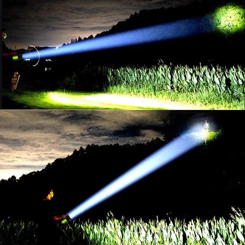 135000Lm Led Searchlight Spotlight Usb Rechargeable Hand Torch Work Light Lamp