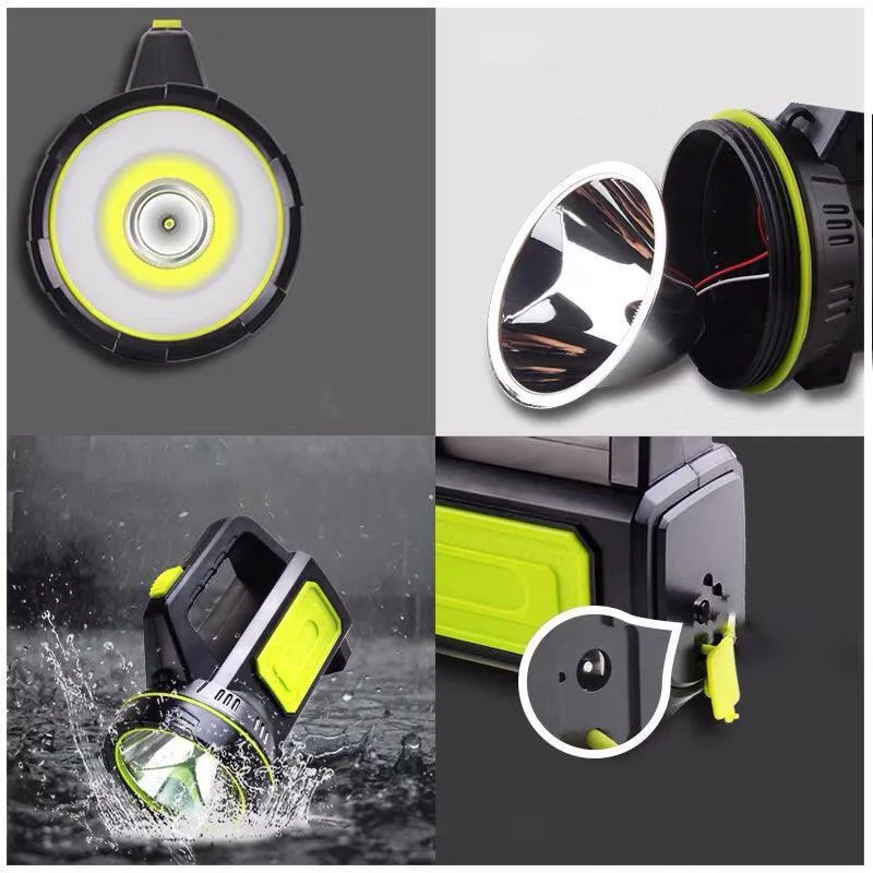 135000Lm Led Searchlight Spotlight Usb Rechargeable Hand Torch Work Light Lamp