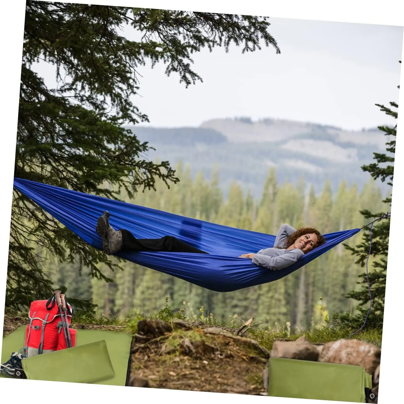 1pc Portable Outdoor Blanket Ground Mat for Camping Beach Hiking Multi-Functional Oxford Cloth Mat Uv and Army Green
