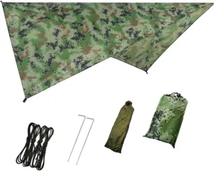 1set Outdoor Sunscreen Canopy Tent Multi-Function Picnic Awning for Camping Beach and Outdoor Camouflage Design Easy Setup Versatile Shade