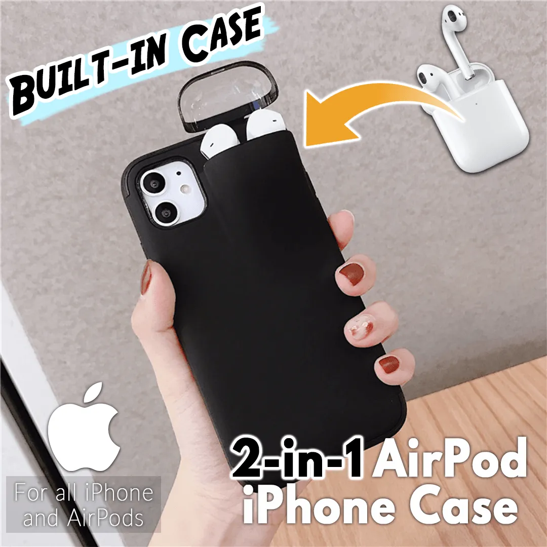 2-in-1 Airpod iPhone Case