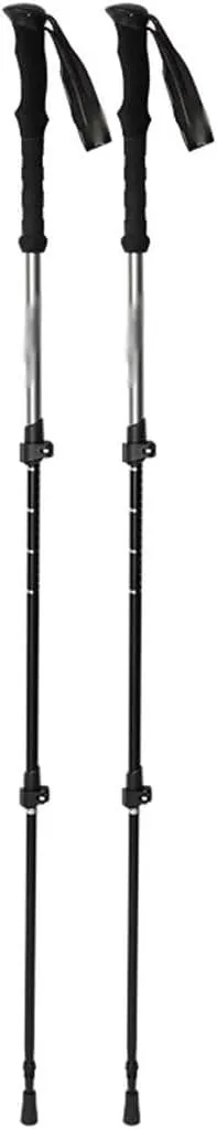 2 Pack Adjustable Trekking Poles, Lightweight Outdoor Adventures Gear, Nordic Walking Sticks, for Men, Women, and Seniors