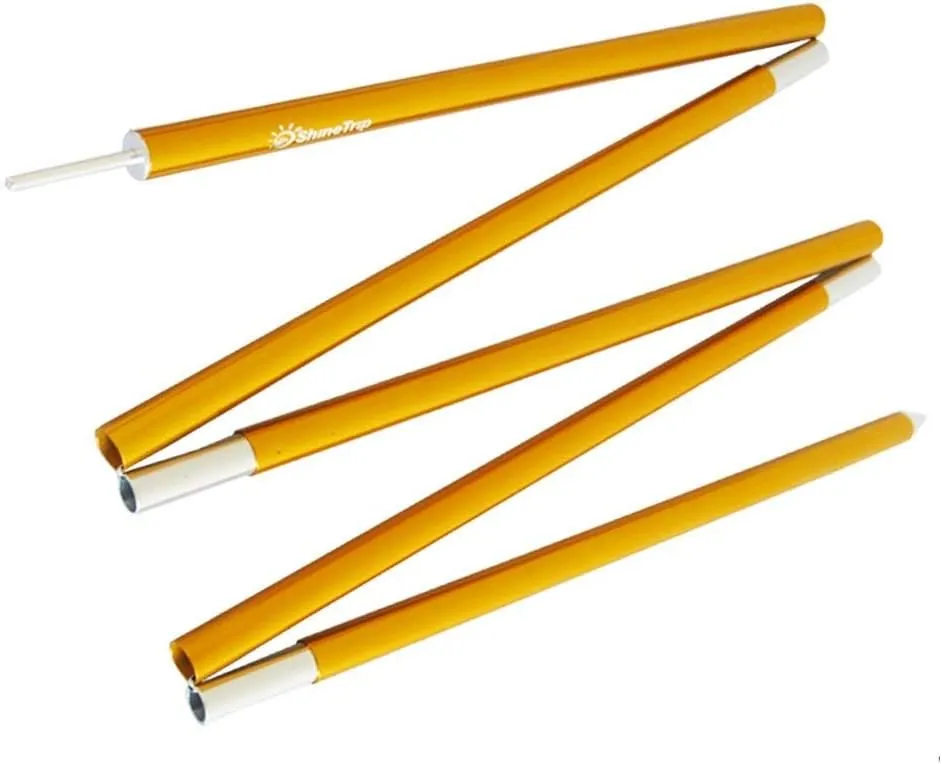 2 PCS Aluminium Alloy Tent Building Supporting Adjustable Rod Pole Tent Pole Rod Awning Frames Kit for Hiking Camping-（D16mm-2M）