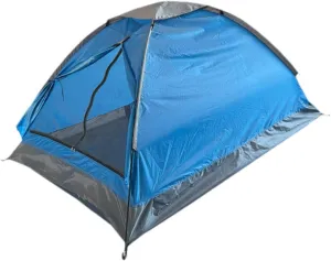 2 Person Camping Tent Single Layer Sun Shelter Multifunction with Ground Stakes Foldable Easy Quick Setup for Hiking Picnic