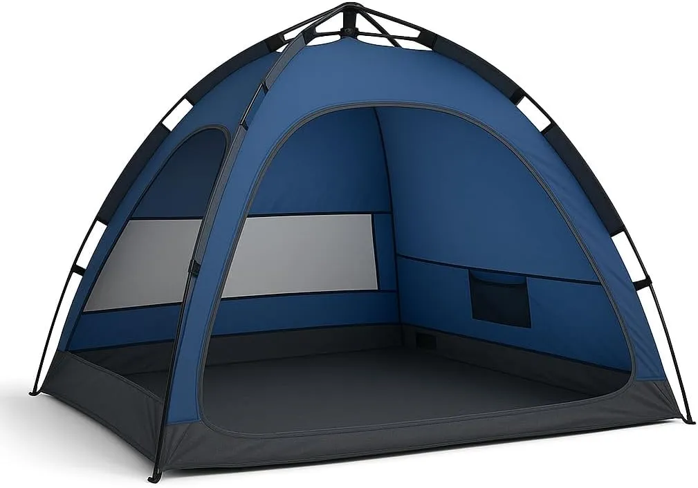 2-Person Pop-Up Camping Tent – Instant Setup, Water-Resistant, Lightweight Dome with Dual Mesh Doors & Extensible Porch – Ideal for Beach, Hiking & Backpacking
