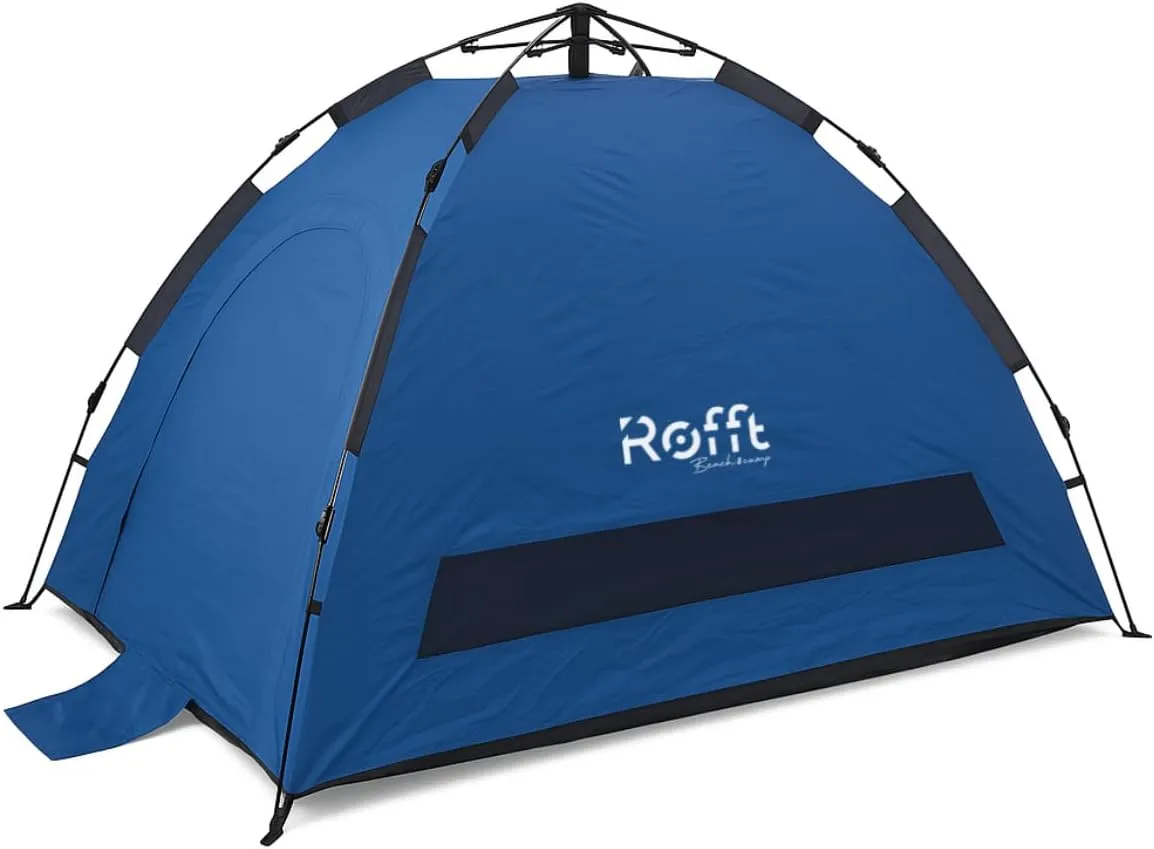 2-Person Pop-Up Camping Tent – Instant Setup, Water-Resistant, Lightweight Dome with Dual Mesh Doors & Extensible Porch – Ideal for Beach, Hiking & Backpacking