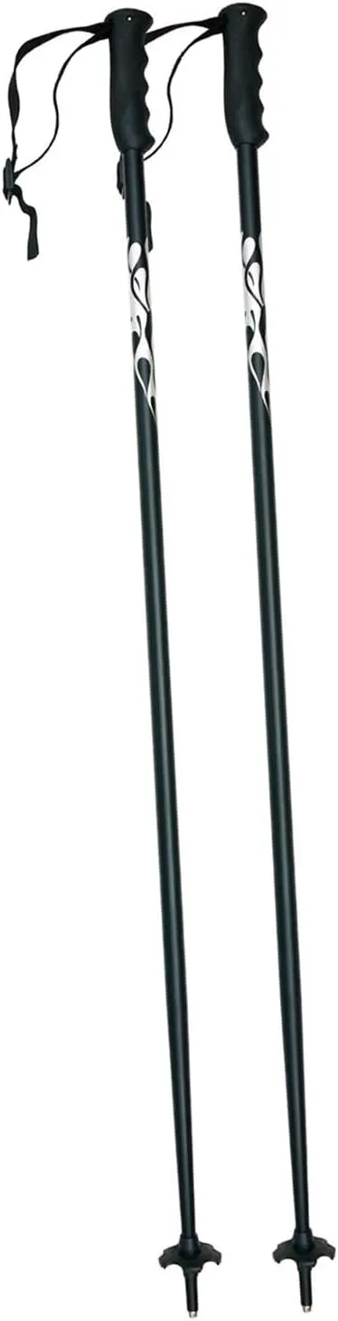 2 Pieces Ski Poles Hiking Poles Portable Rubber Anti Slip Handle for Men Women Trekking Canes for Trekking Outdoor Adventures