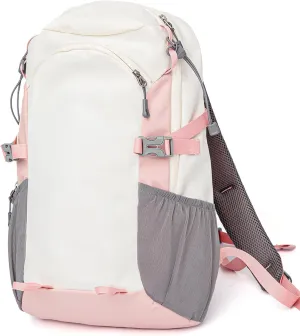 20L Small Hiking Backpack Lightweight, Waterproof Outdoor Hiking Daypack with Padded Shoulder Strap & Back Support, Casual Walking Bag for Women, Pink
