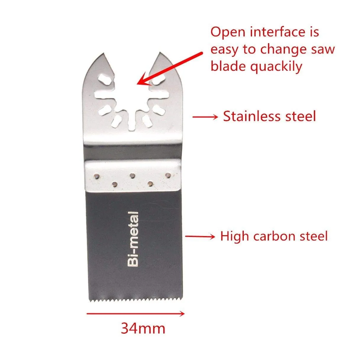 20PCS Bi-Metal Oscillating Multitool Quick Release Oscillating Saw Blades Fits Fein Multimaster, Porter Cable, Black&Decker, Bosch Craftsman, Ridgid, Makita, Milwaukee, Dewalt etc