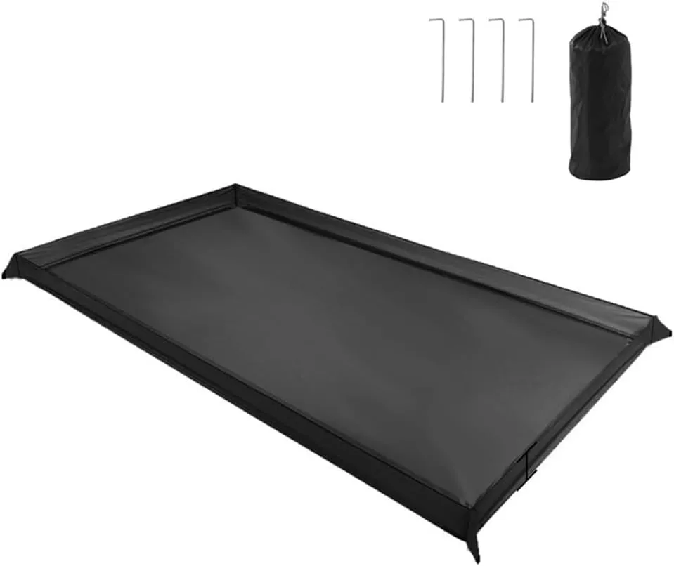 210D Oxford Cloth Waterproof Camping Footprint Lightweight and Portable Ground Sheet for All Outdoor Adventures (200x180cm)