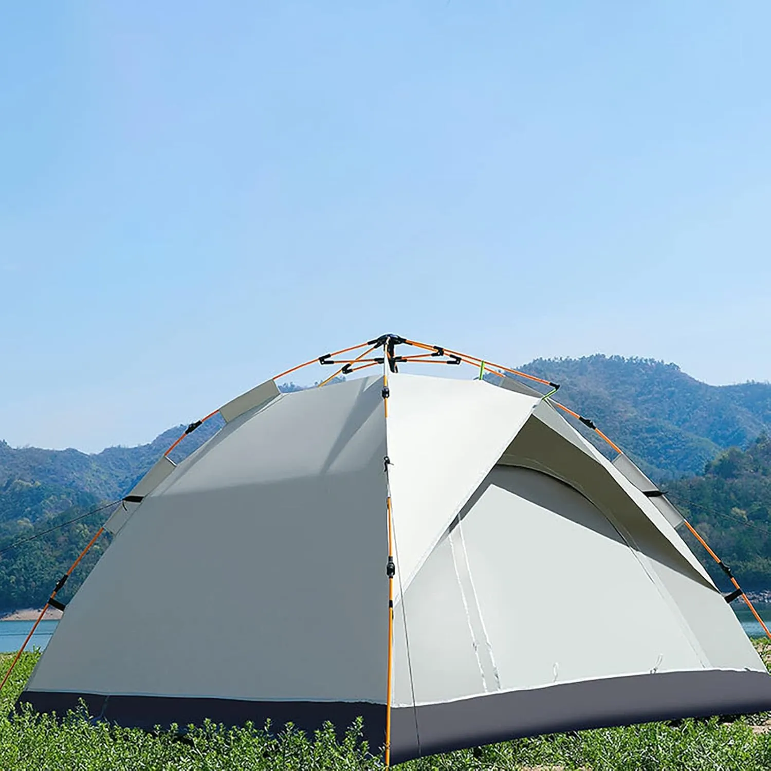 2/3-4-Person Tent Instant for Camping, Waterproof Family Easy Setup Cabin Tents, Dome Camping Tent Weatherproof, Backpacking Tents Lightweight, for Beach, or Tailgate