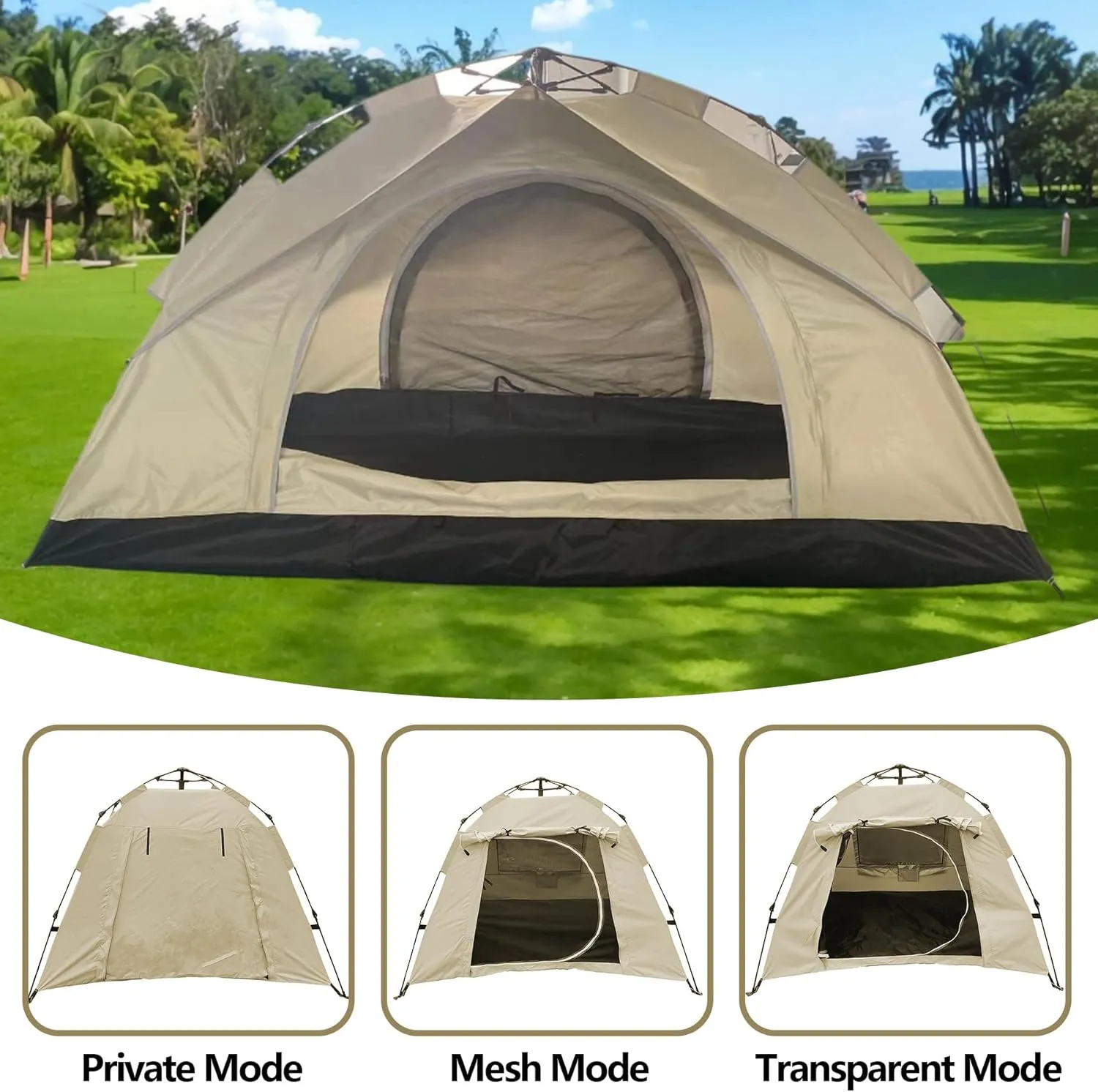 2/3 Person Tents for Camping, Portable Camping Tent for Outdoor Camping Hiking, Waterproof Backpacking Tent