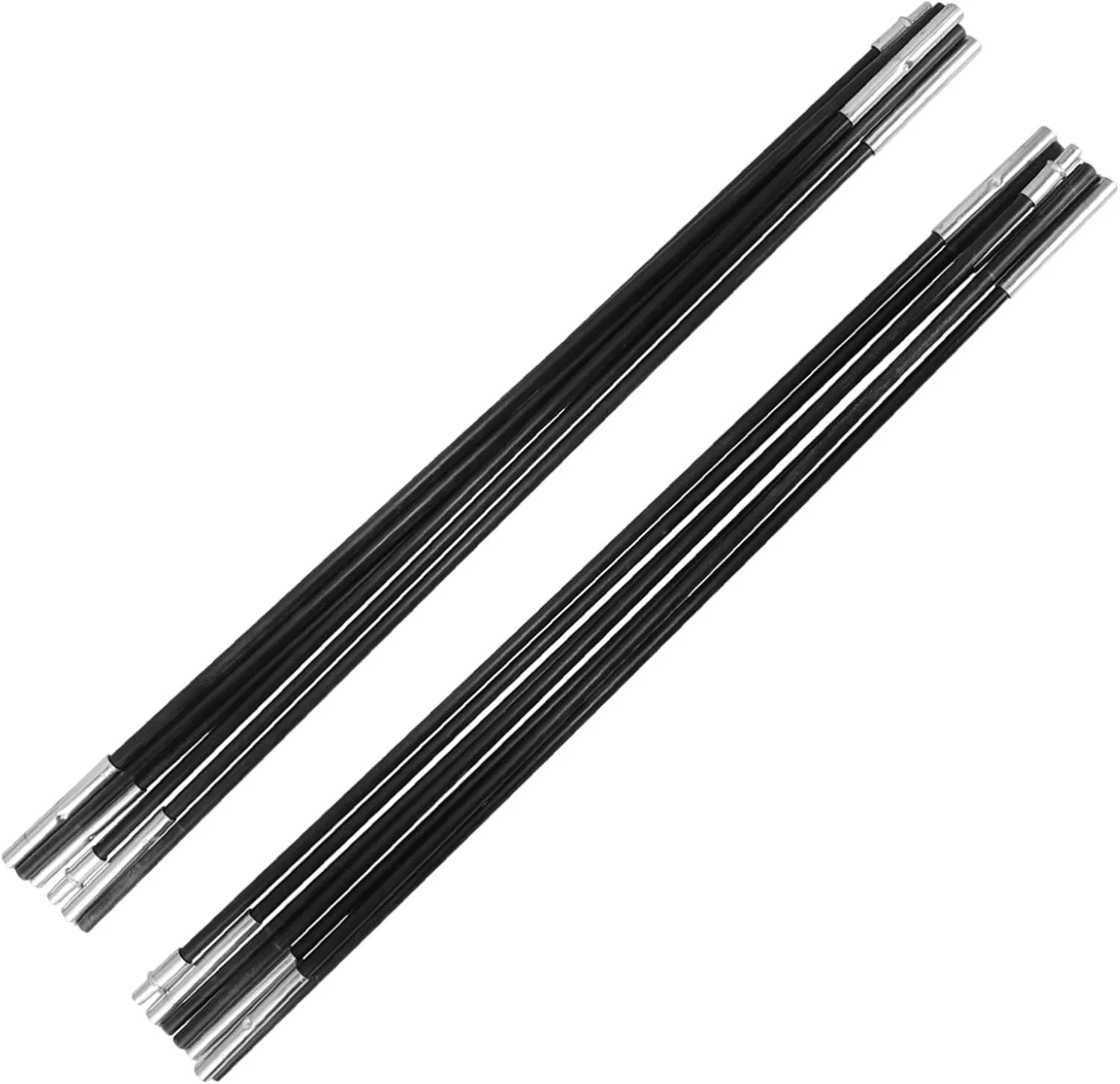 2pcs Fiberglass Tent Pole Bars Replacement Camping Hiking Outdoor Support Rod Kit