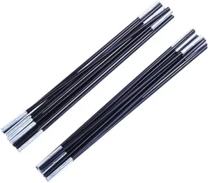 2pcs Frame Holder Fiberglass Tent Pole Support Pole Kit for Camping and Hiking Extendable Pole Tent