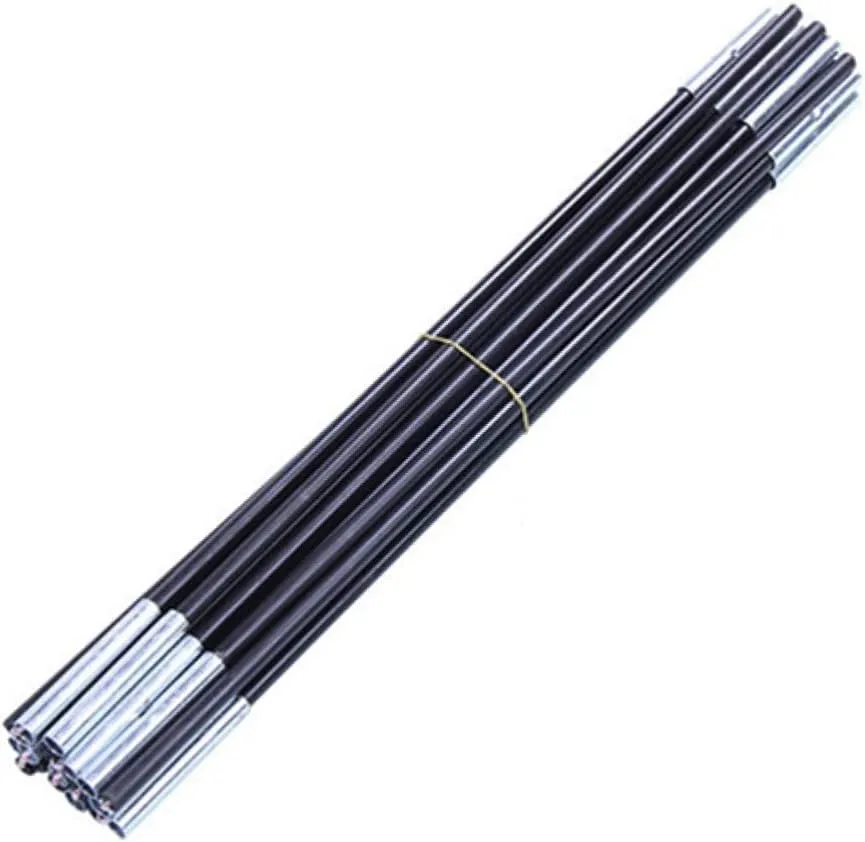 2pcs Frame Holder Fiberglass Tent Pole Support Pole Kit for Camping and Hiking Extendable Pole Tent