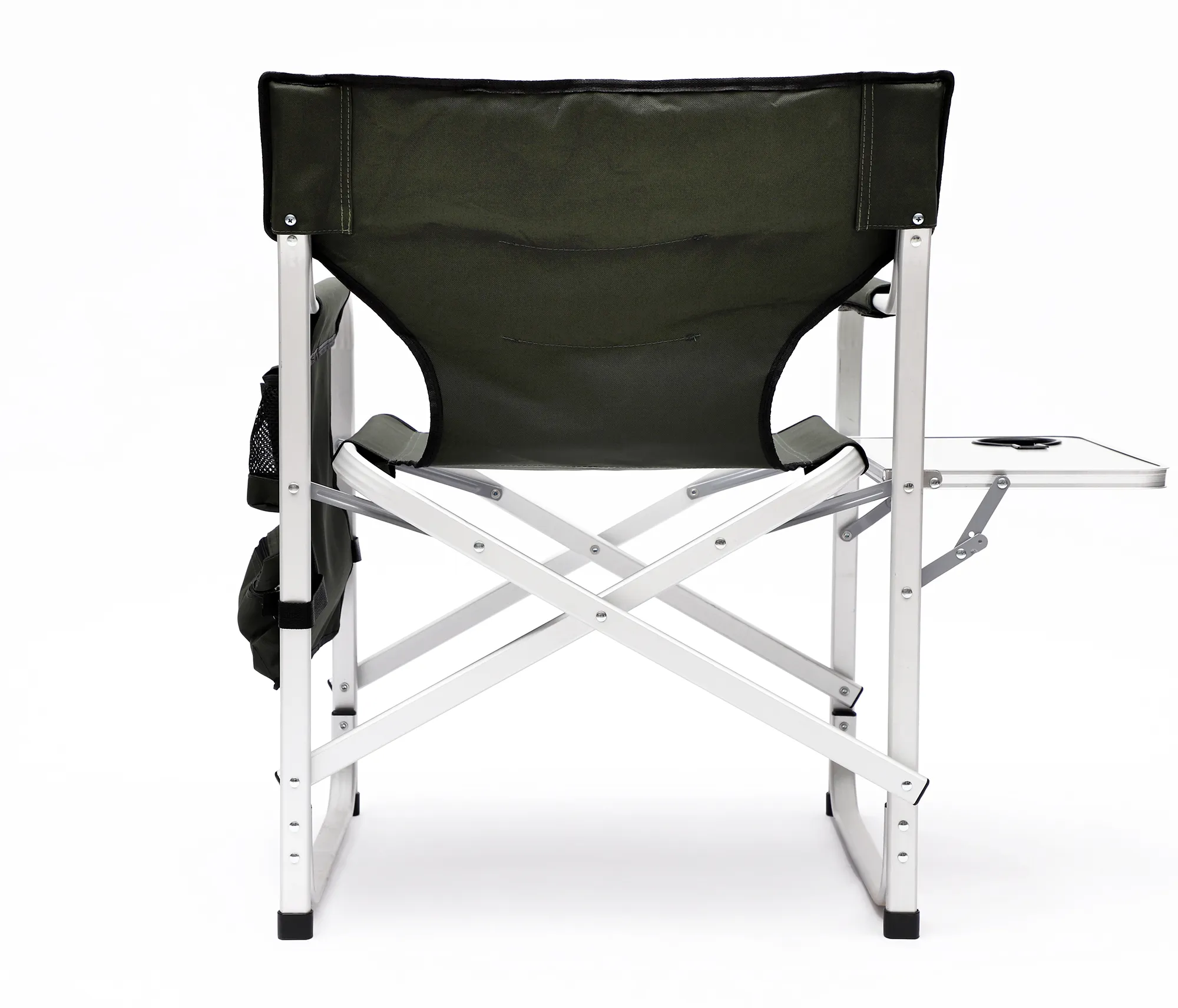 2pcs Padded Folding Outdoor Chair with Pockets Oversized Directors Chair- Green