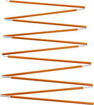 2Pcs Tent Poles, Aluminum Tent Rod Replacement Camping Accessories, Multifunction Lightweight Tent Poles Repair Kit with Elastic Cord (3.6m, 8.5mm)