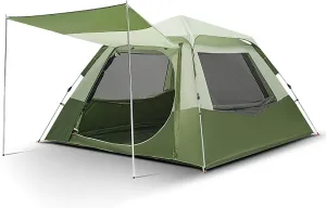 3-4 Person Instant Family Camping Tent - Pop-Up Quick Setup Outdoor Tents Automatic Tents for Parties,Picnic,Outdoors Travel,Camping