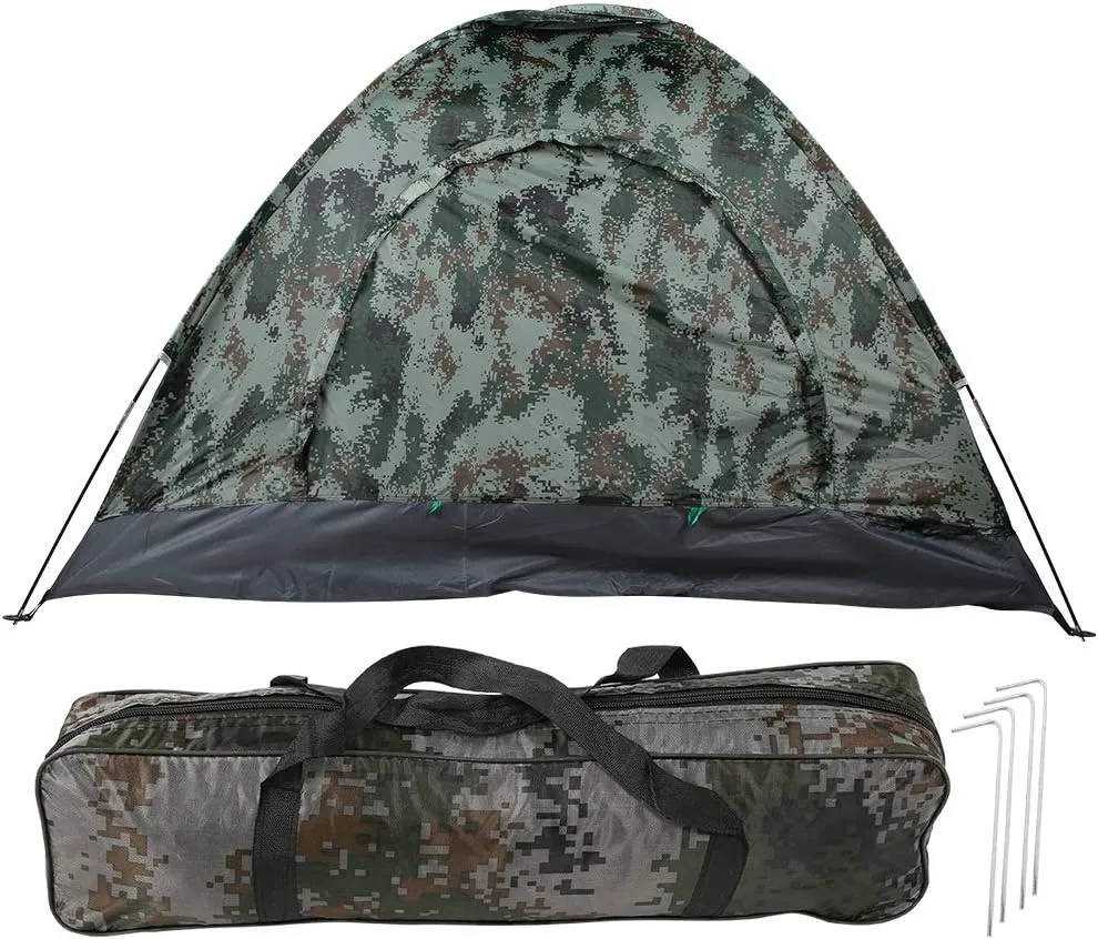 3-4 Person Single Layer Tent 4 Season Tent Family Camping Gear Portable Camping Tent Lightweight Tent for Outdoor Camping Hiking Backpacking