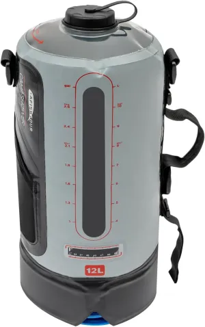 3-Gallon Portable Solar Pressure Camp Shower - Detachable Shoulder Strap Lightweight Pressure Shower, 6.23ft Length for Camping, Hiking & Outdoor Adventures