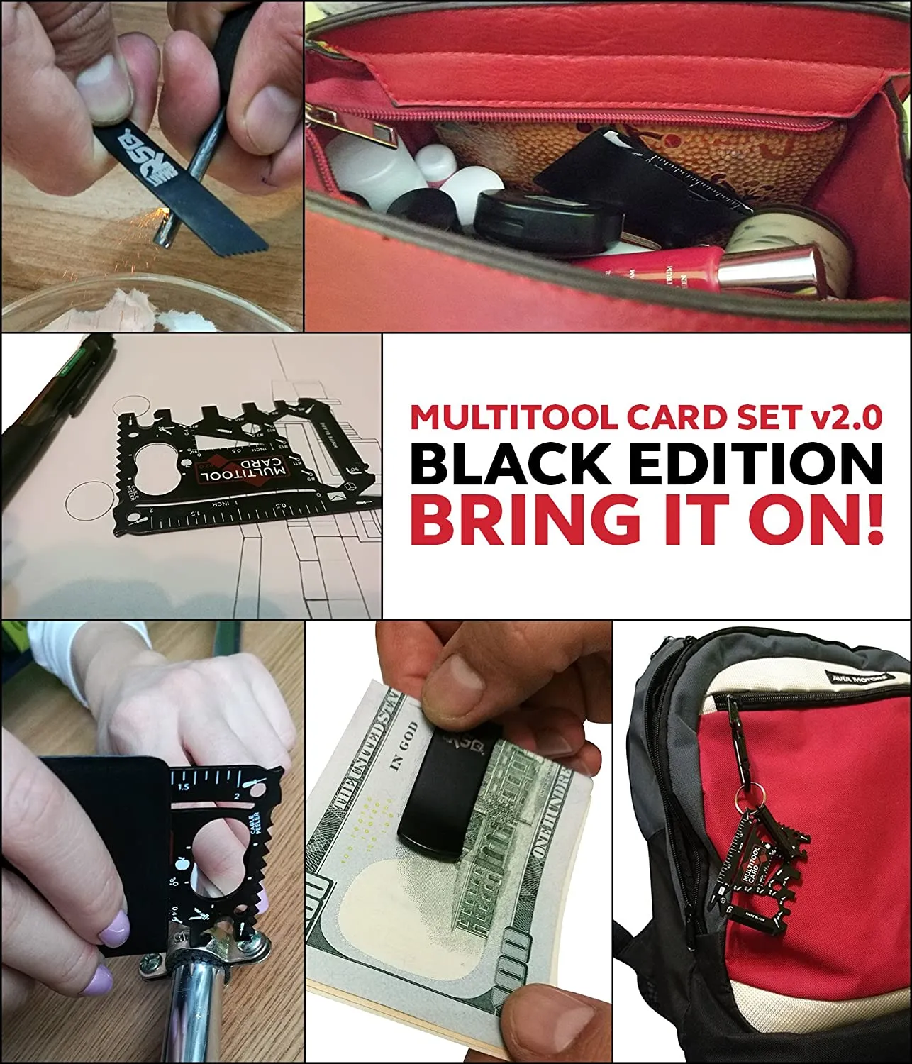37-in-1 Wallet Multitool EDC Survival Card