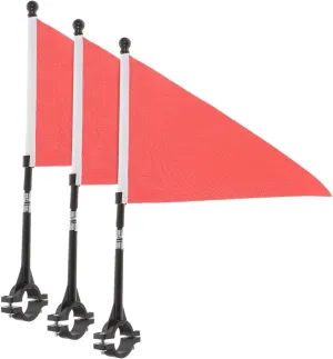 3sets Bike Handlebar Flag Kit Safety Flags for Boy Girl Easy Installation for Bicycles Scooters and Trailers High Visibility Cycling Accessories