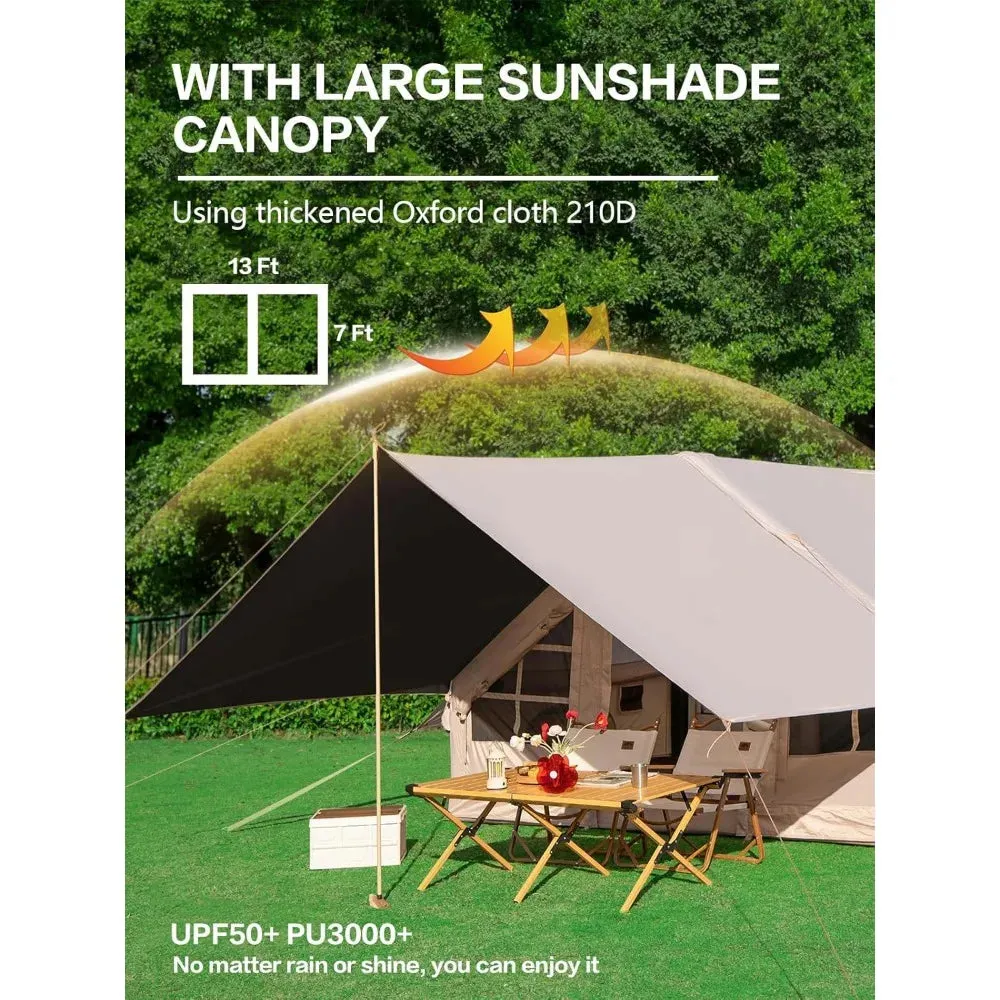 4-6 Person Inflatable Camping Tent – Easy Setup Outdoor Tent with Anti-Mosquito Screens