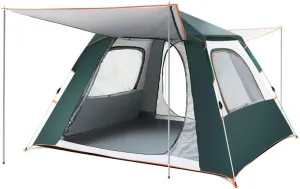 4-6 Person Quick Automatic Opening Camping Tent Easy Setup Big Family Tent Awnings Garden Pergola 240x240x155cm