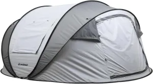 4-6 Persons White Gray Pop-Up Boat Tent - Quick Setup, Spacious Space, Water-Resistant Windproof