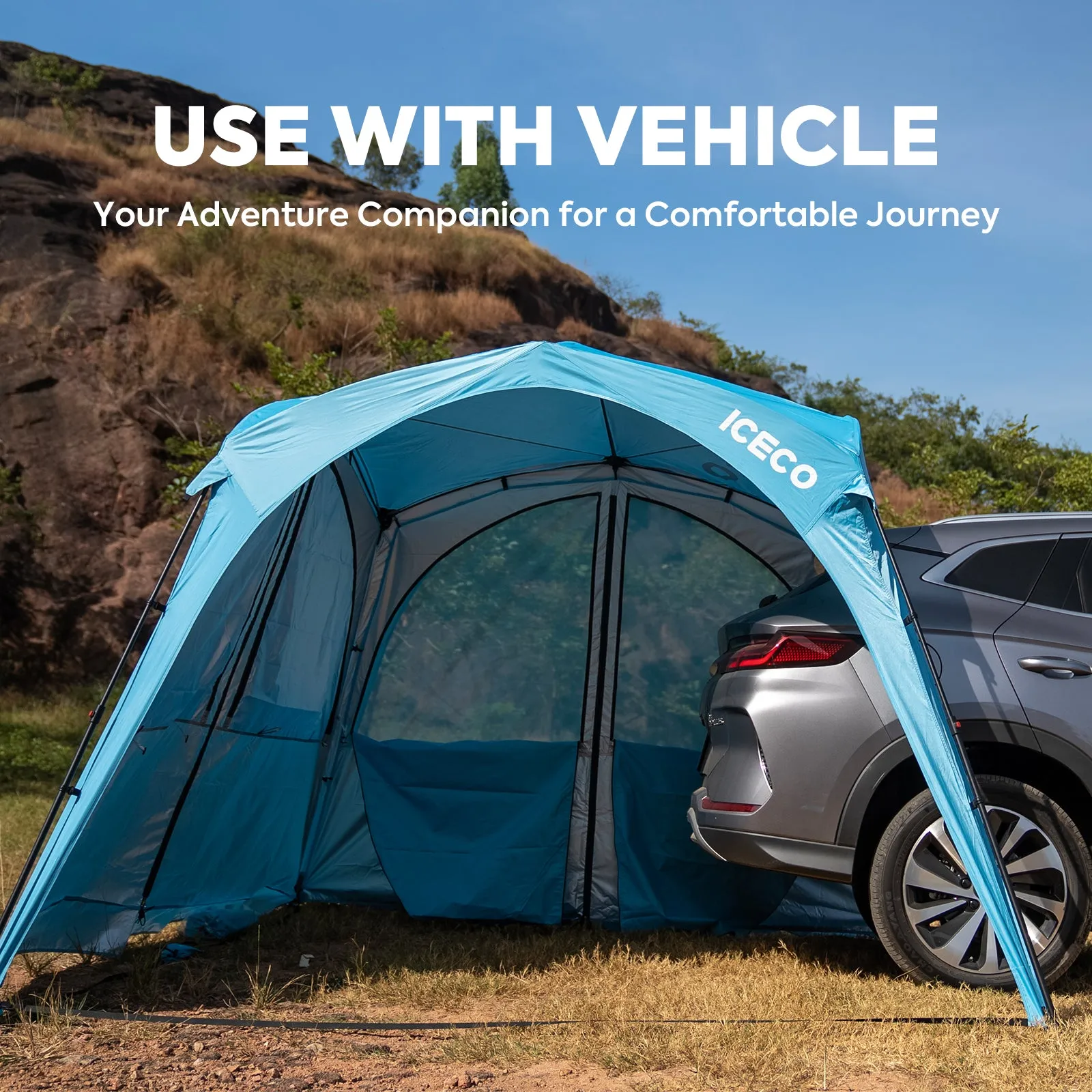 4-8 Persons Easy Setup Canopy Tent with UPF50  Sun Shelter | ICECO