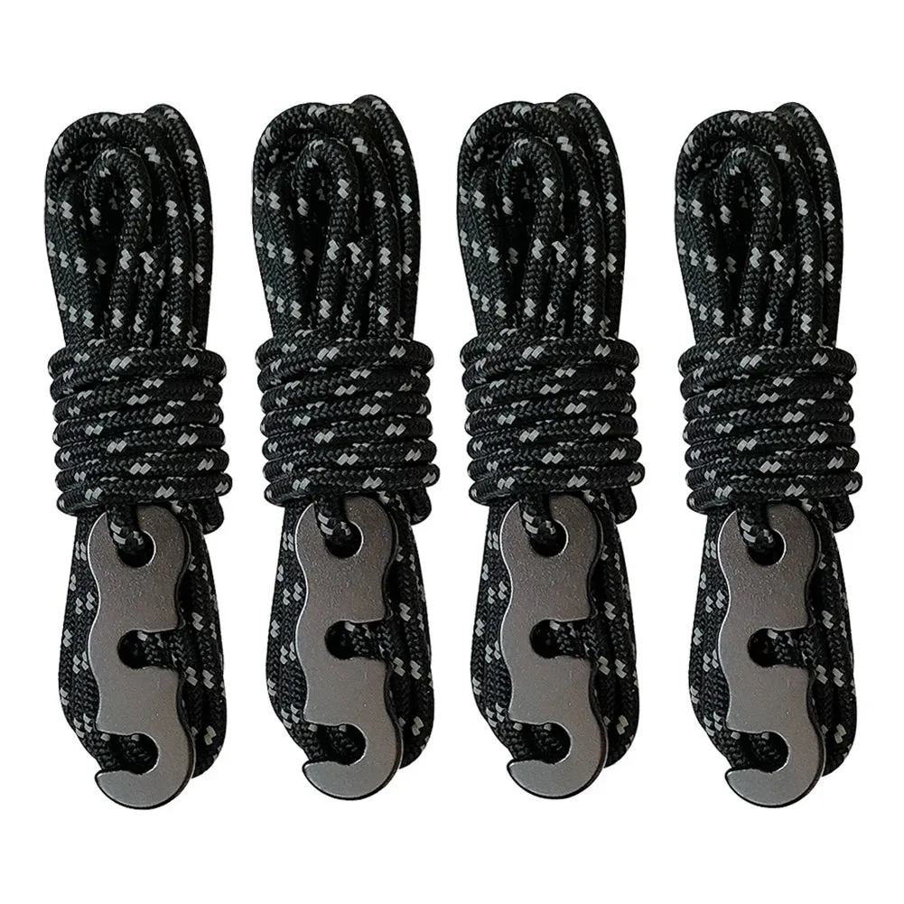 4 Pcs Military Wind Rope Set - Outdoor Camping and Hiking Accessories - 3m