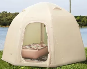 4-Person Dome Camping Tent, Green, 84 x 72 x 72 inches, Water Resistant, UV50 , Aluminum Poles