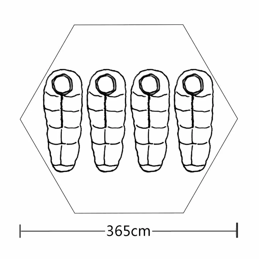4-person Tent Grey