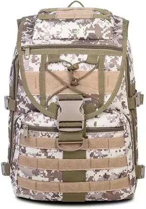 40L Backpack Outdoor Sports Backpack Camping Hiking Backpack Large Capacity(Gray)