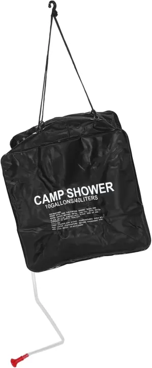 40l Camping Shower Bag Portable Solar Heated Outdoor Shower for Men Hiking Fishing and Hunting