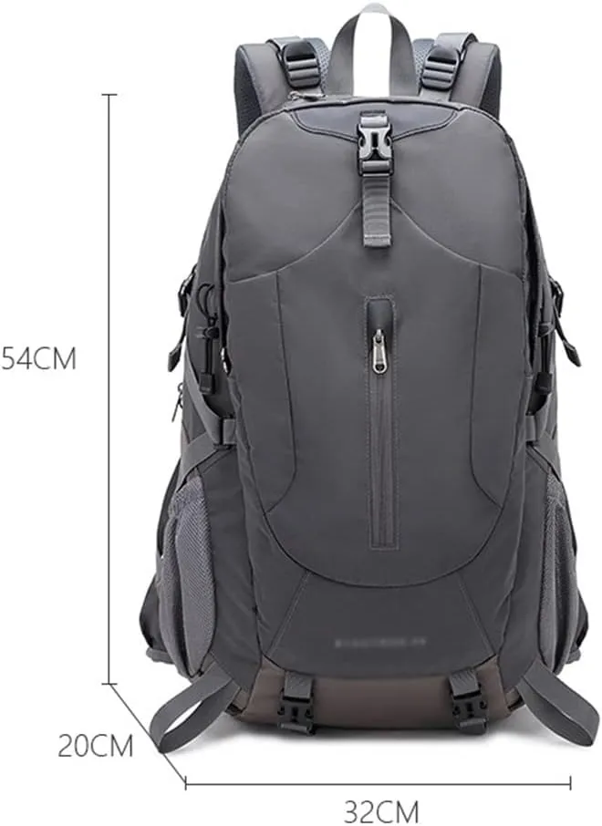 40L Hiking Backpack Outdoor Mountaineering Bag Large Capacity Travel Sports Backpack(Black-soul Eater1)