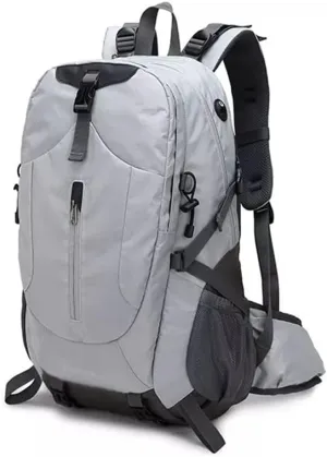 40L Hiking Backpack Outdoor Mountaineering Bag Large Capacity Travel Sports Backpack(Gray)