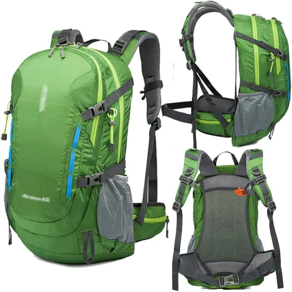 40L Men's Backpack Mountaineering Bag Hiking Outdoor Backpack Mountaineering Sports Bag(E)