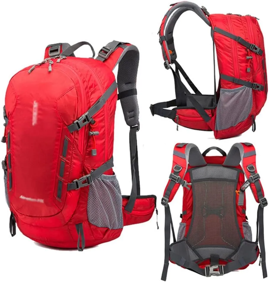 40L Men's Backpack Mountaineering Bag Hiking Outdoor Backpack Mountaineering Sports Bag(E)