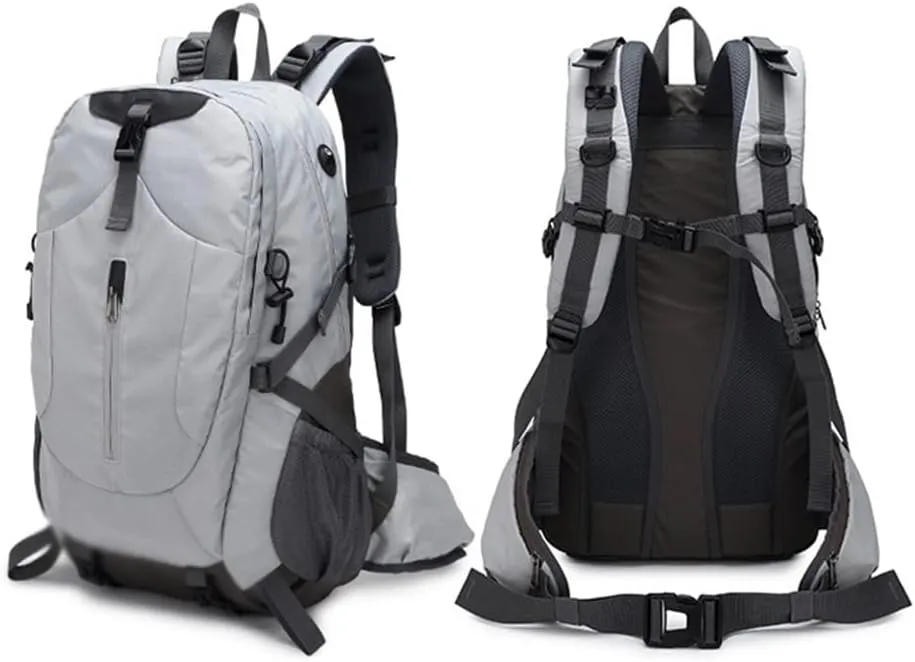 40L Mountaineering Backpack Multi Pocket Outdoor Camping Bag Travel Mountaineering Bag(E)